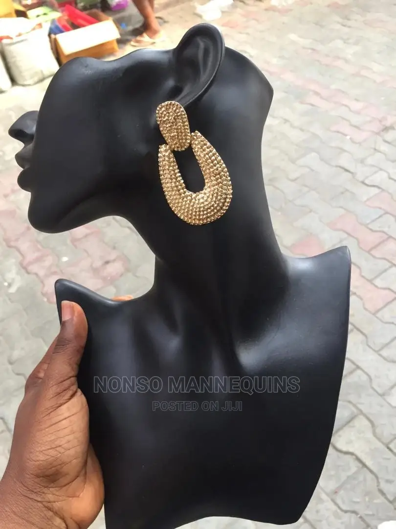 Black Ear Rings/ Jewelry Display Stand
