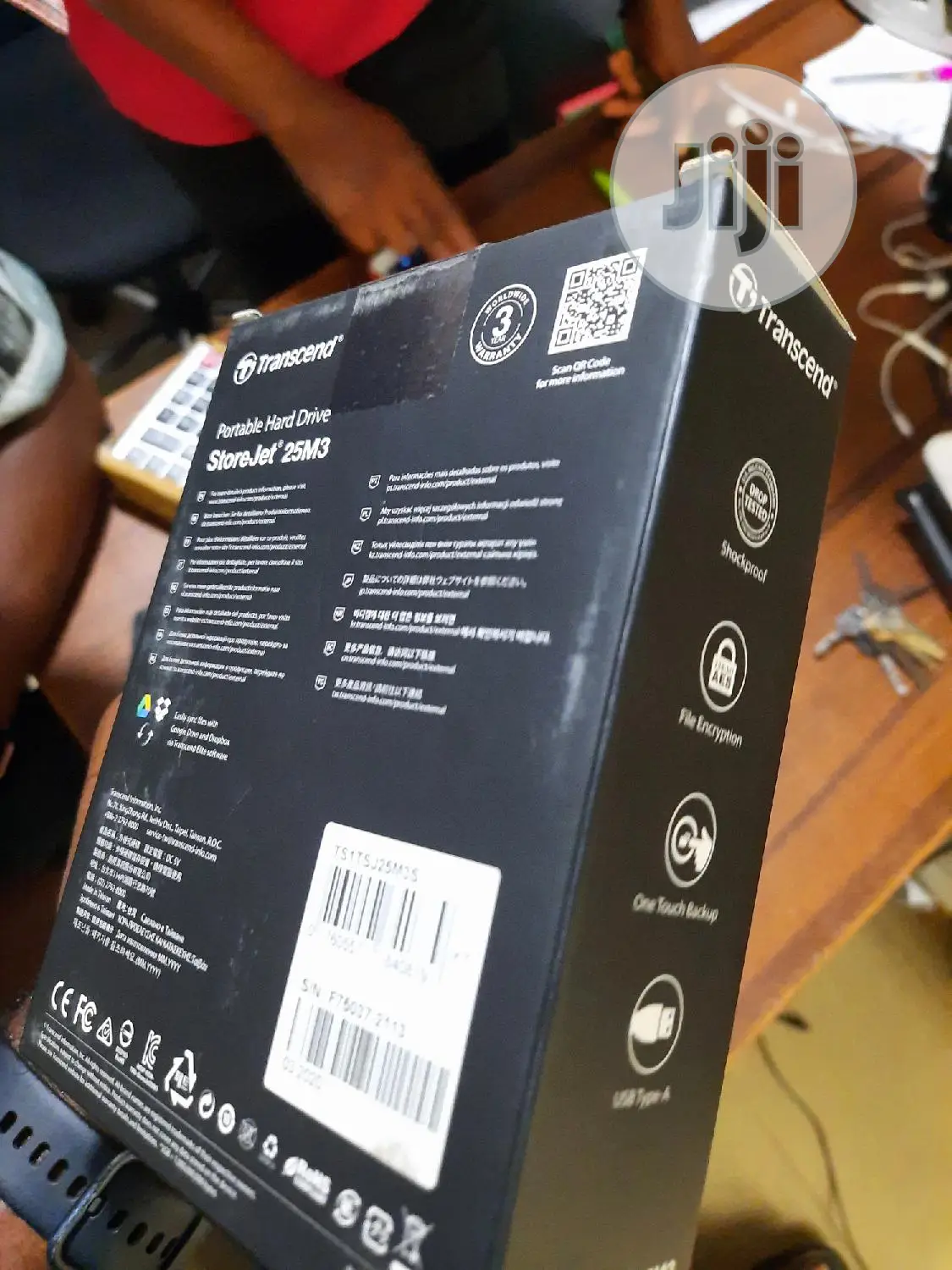 New Transcend Portable Hard Drive Storejet 25M3, 1TB