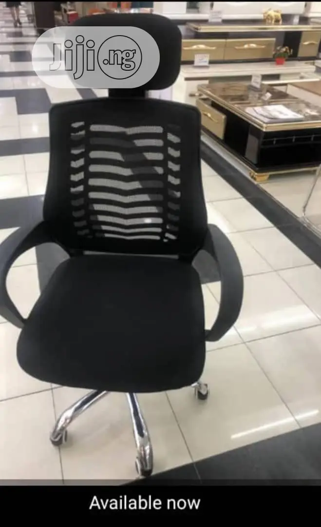 Office Fabric Swivel Chair With Headrest