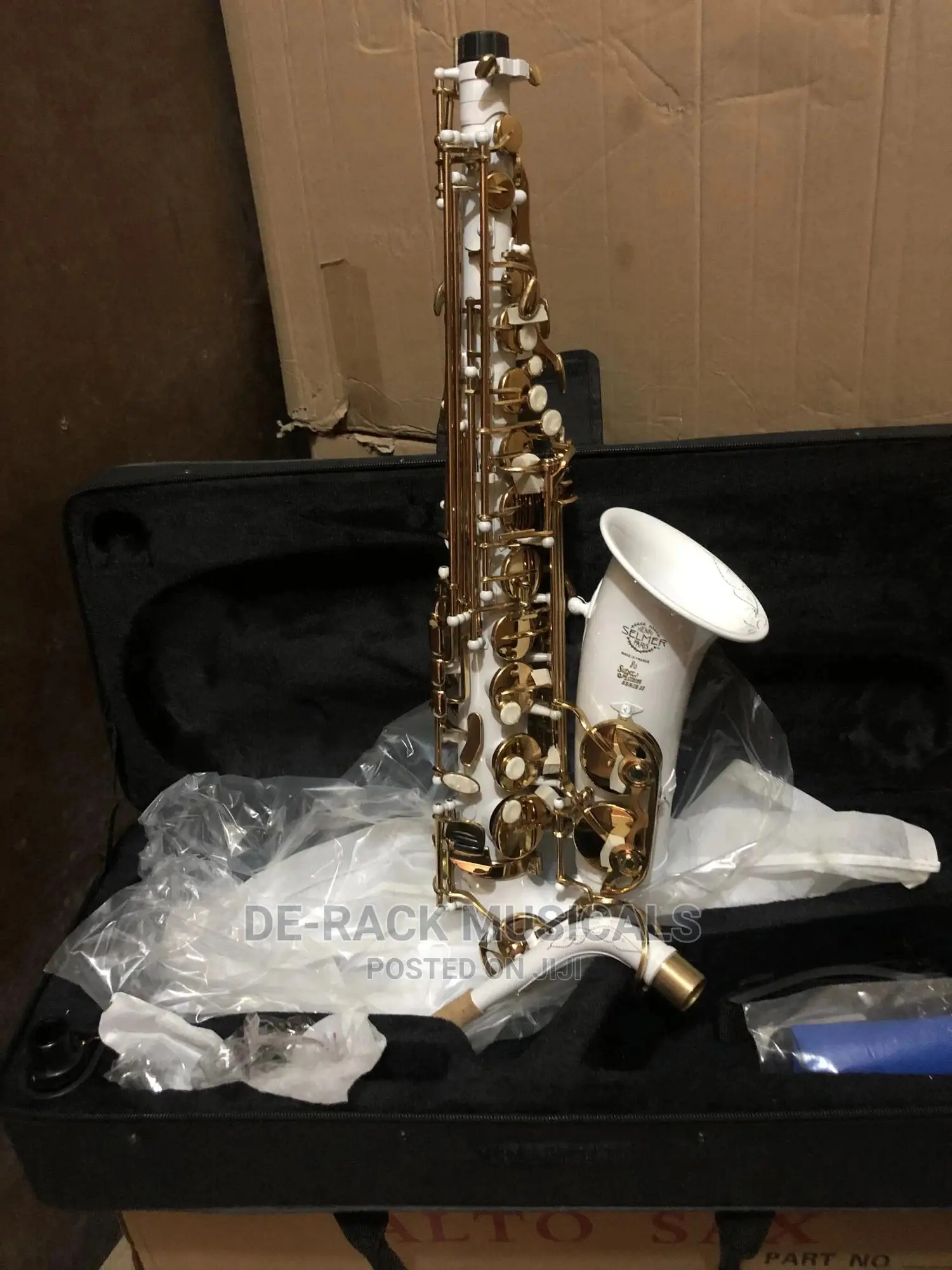 The Best Quality Selmer Alto Saxophone White as Gold Colour