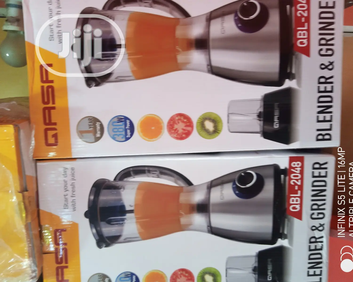 Qasa 2 Litres Blender / Grinder QBL-2048-Stainless