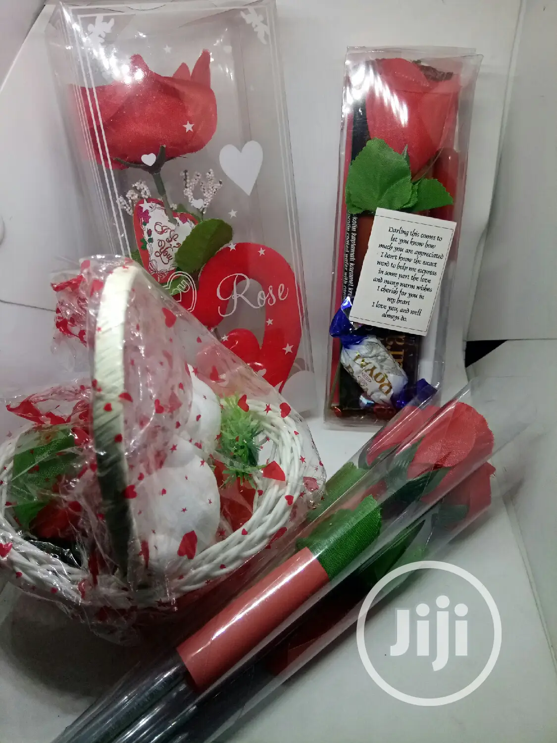 Lovers Package 05 (Rose Flower, Little Basket, Snack, Bag)