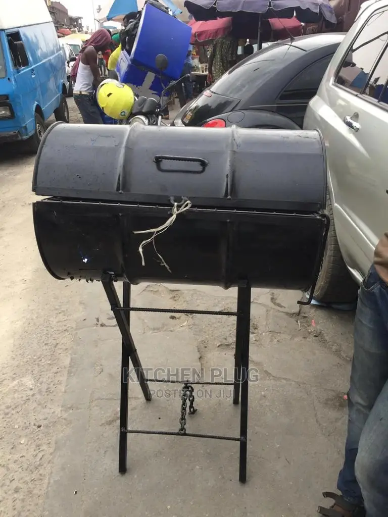 Charcoal BBQ Smoker Made From -Gallon Oil Drum