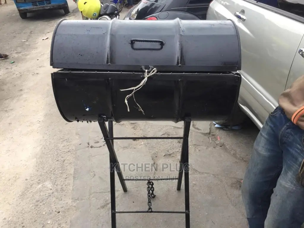 Charcoal BBQ Smoker Made From -Gallon Oil Drum