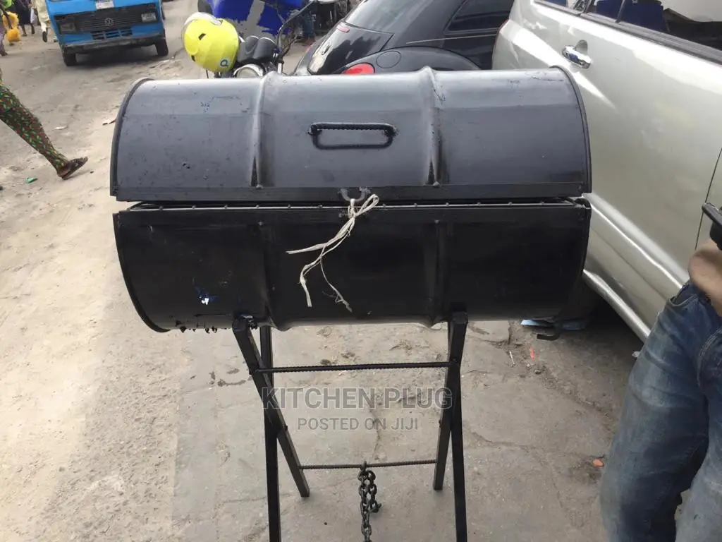 Charcoal BBQ Smoker Made From -Gallon Oil Drum