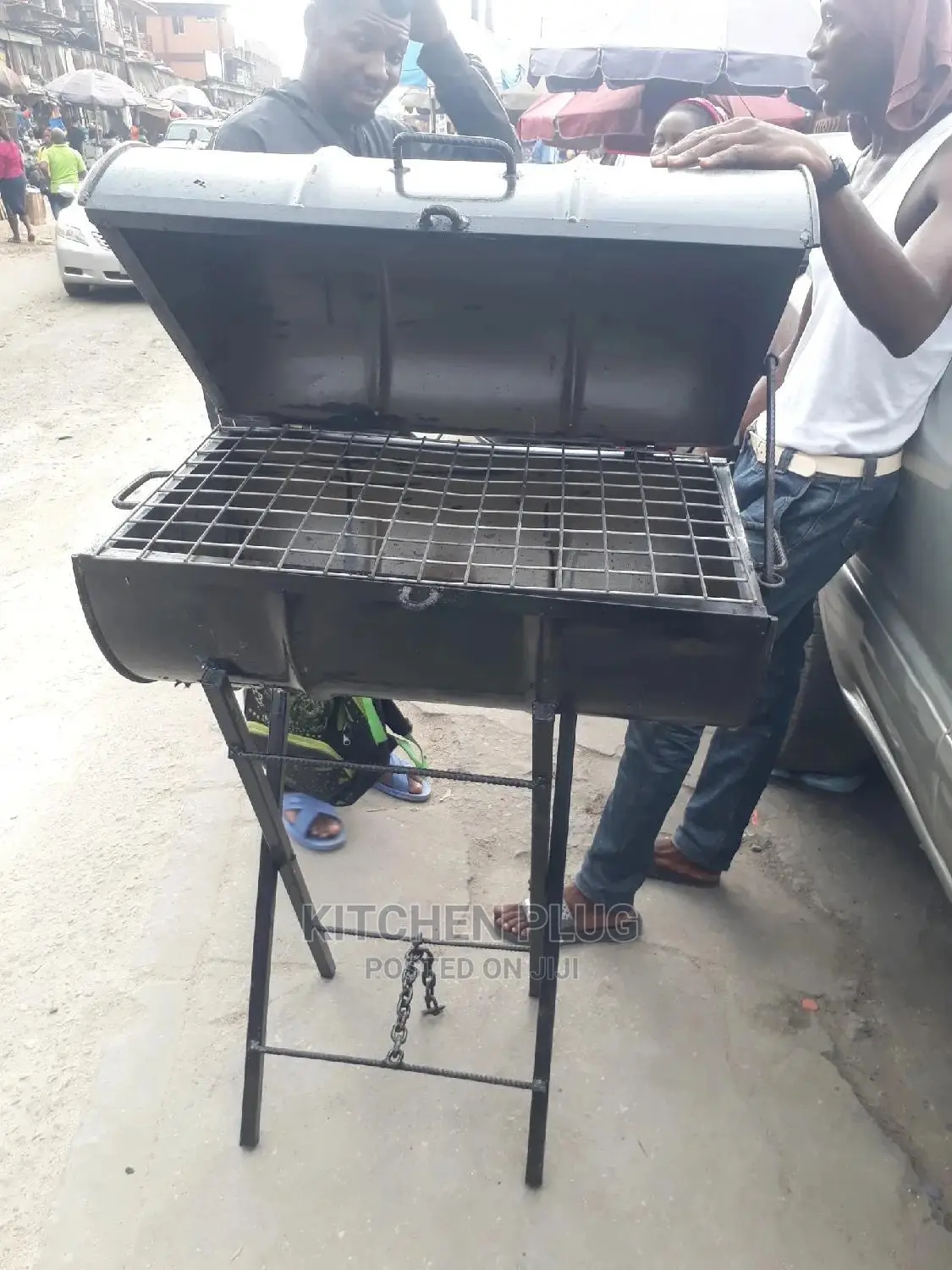 Charcoal BBQ Smoker Made From -Gallon Oil Drum