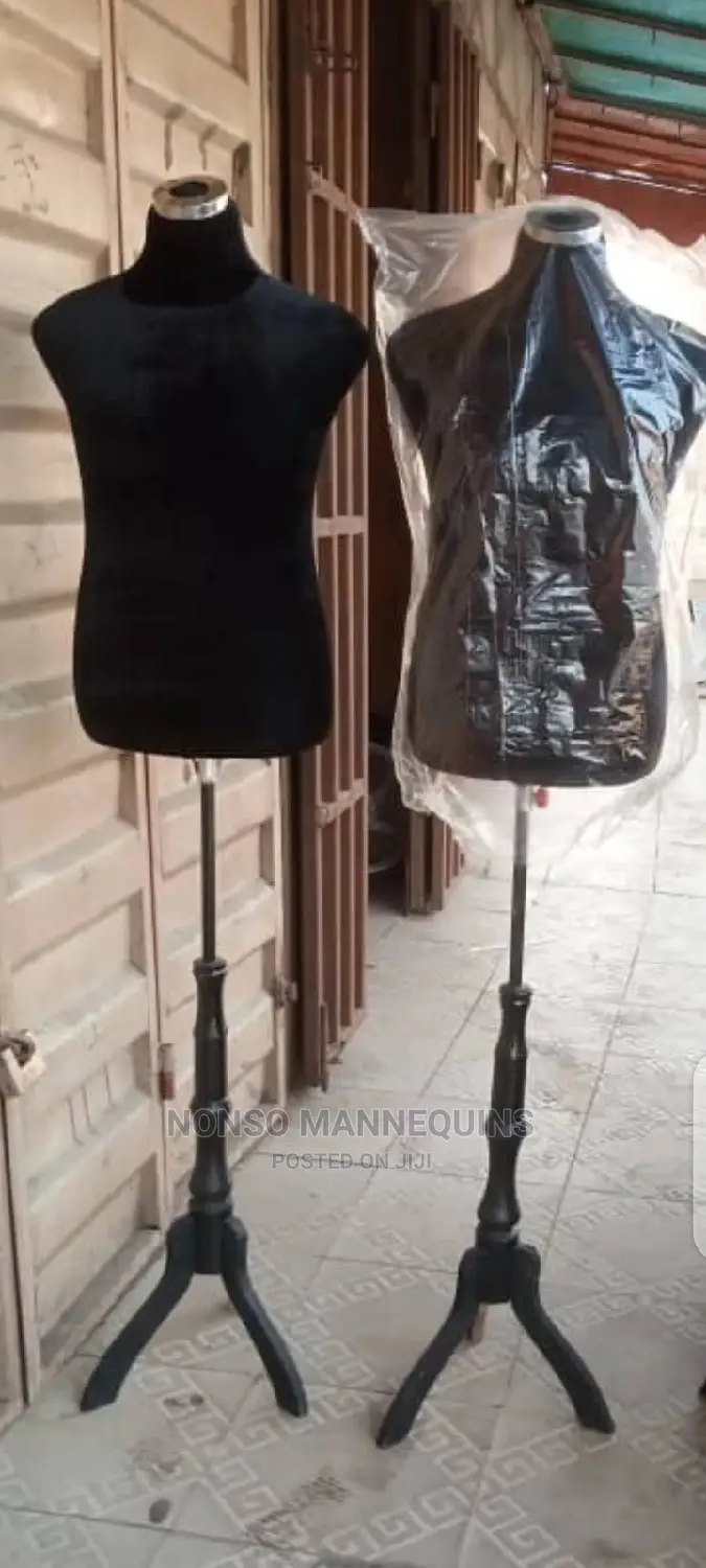 Male Pinnable Dressform With Tripod Wooden Base Stand