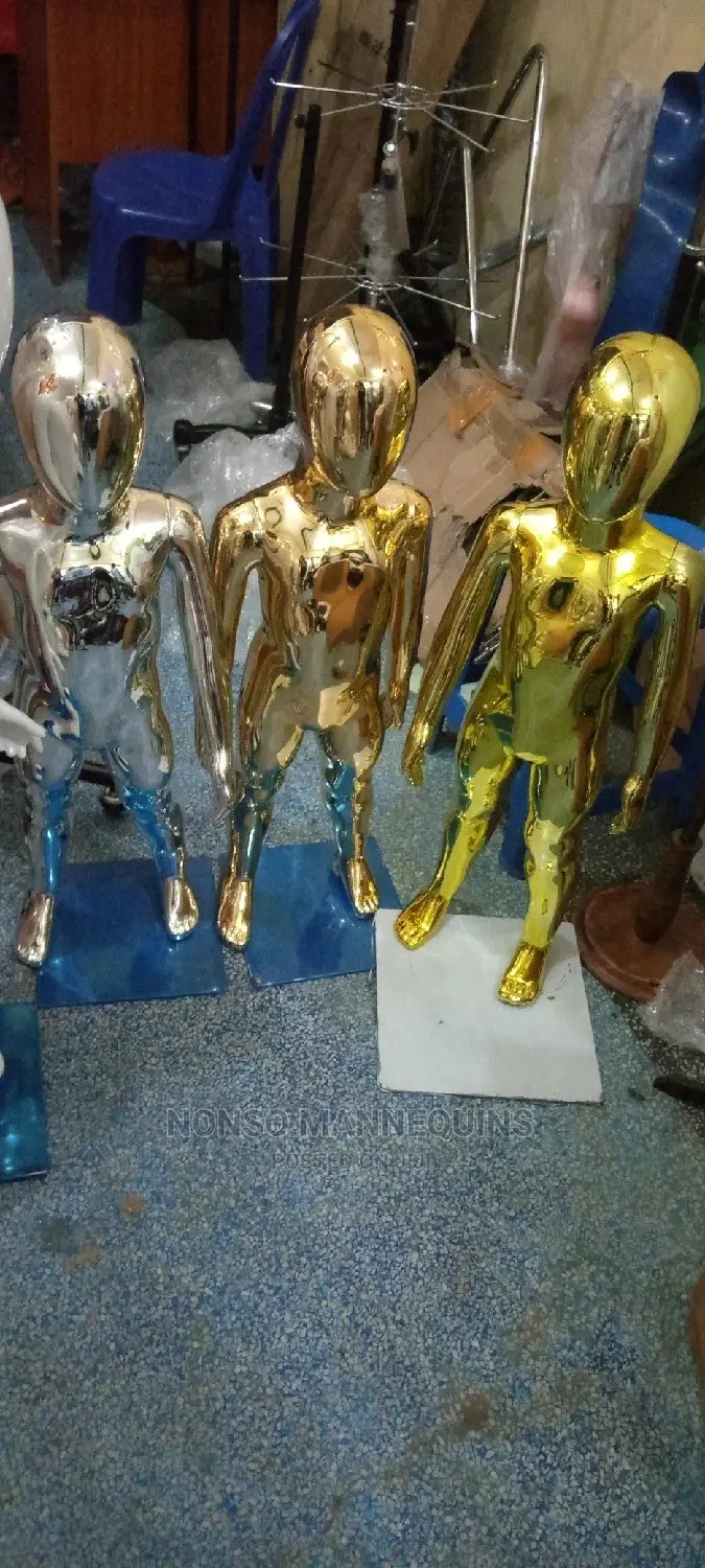 Gold, Silver and Rose Gold Kids Unisex Mannequins
