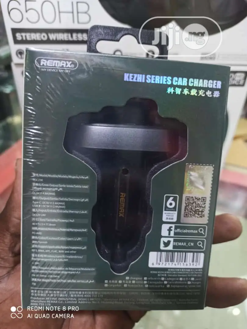 REMAX RCC230 Car Bluetooth FM Transmitter Car Charger