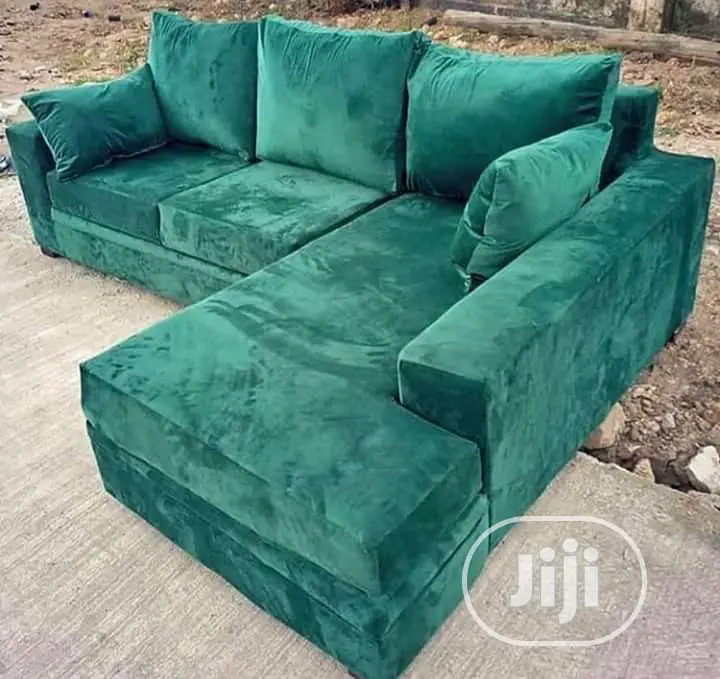 Portable L- Shaped Fabric Sofa