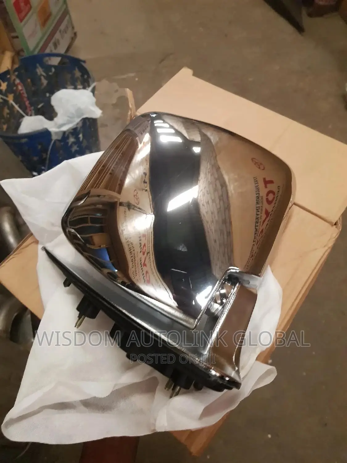 Side Mirrors for Toyota Hiace (Hummer Bus) Shiny Type