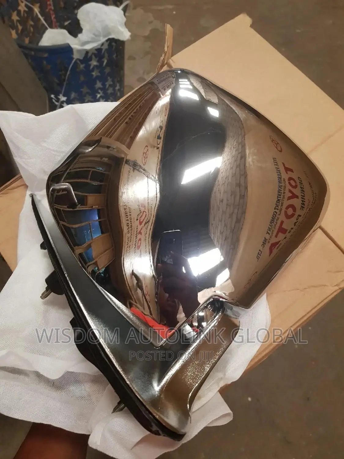Side Mirrors for Toyota Hiace (Hummer Bus) Shiny Type