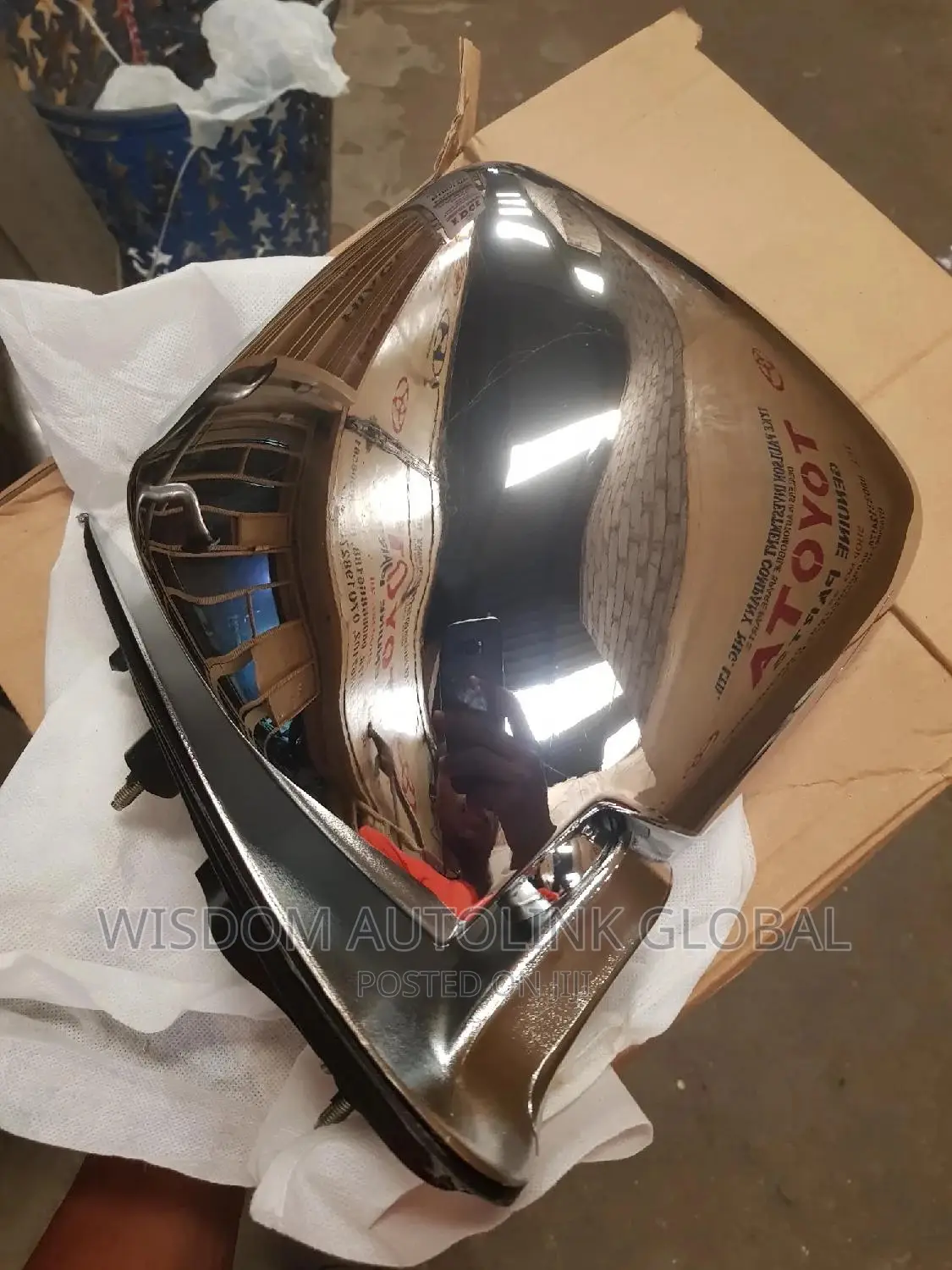 Side Mirrors for Toyota Hiace (Hummer Bus) Shiny Type
