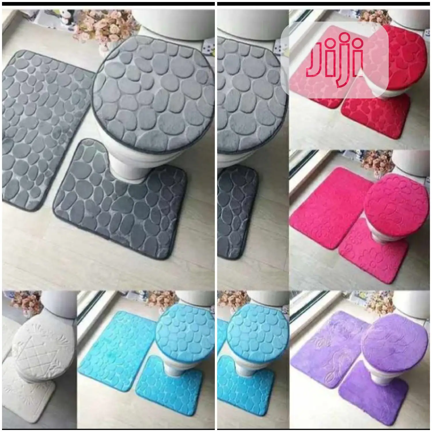 3 Set Toilet Mats/Footmats