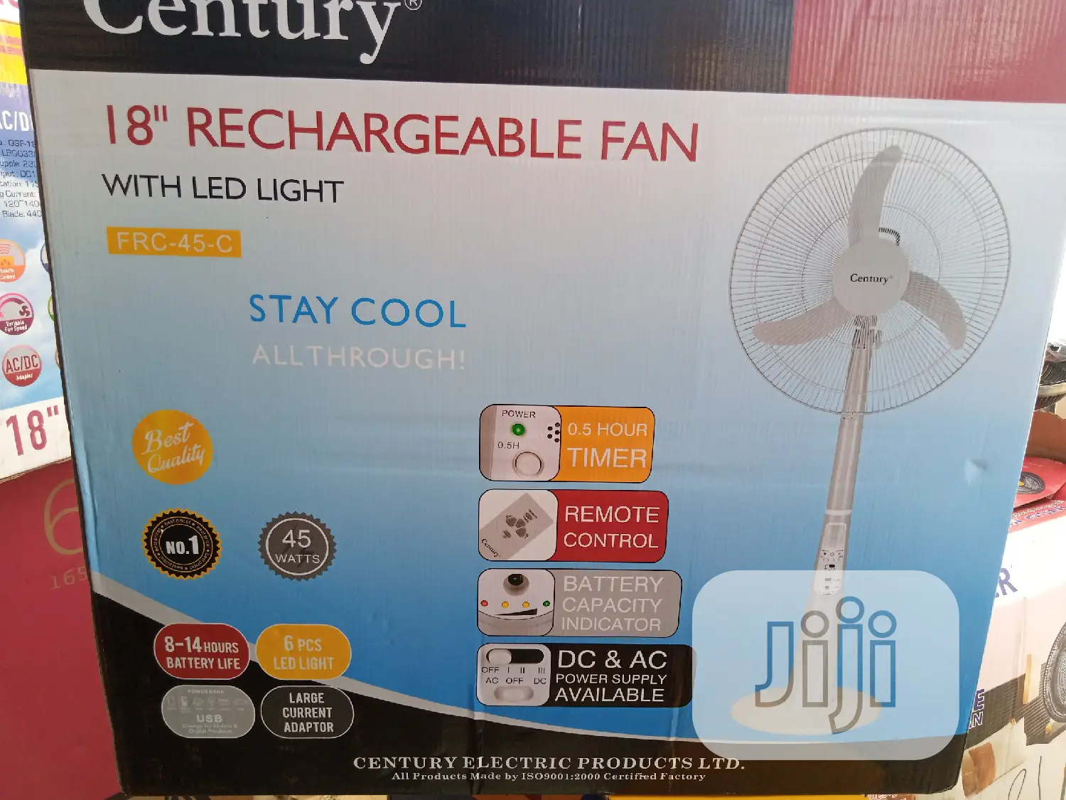 Century 18inches Rechargeable Fan