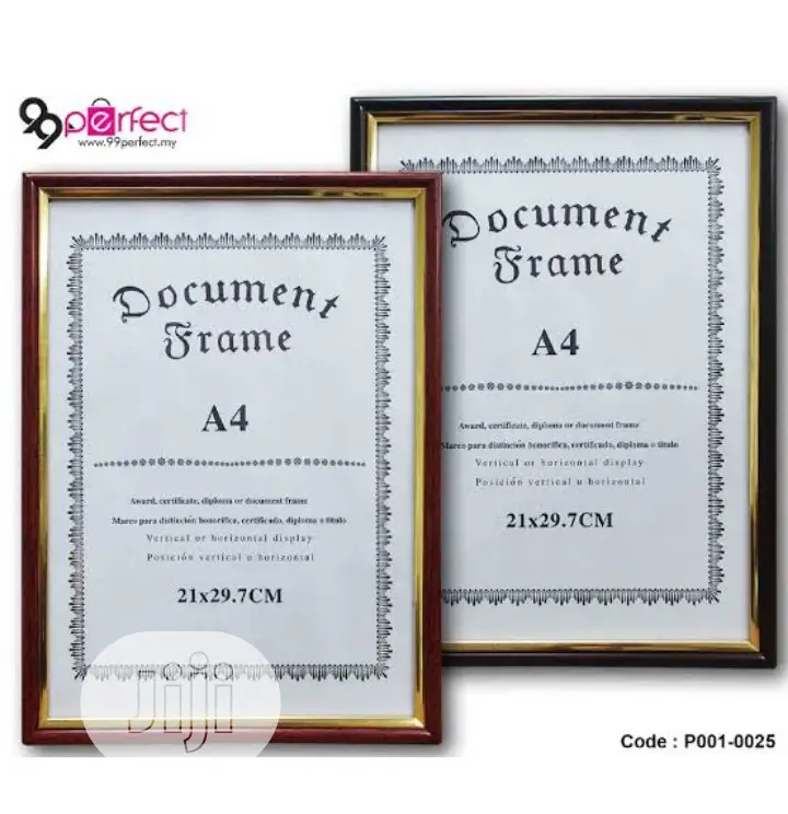 A4 Document Frame 1pc