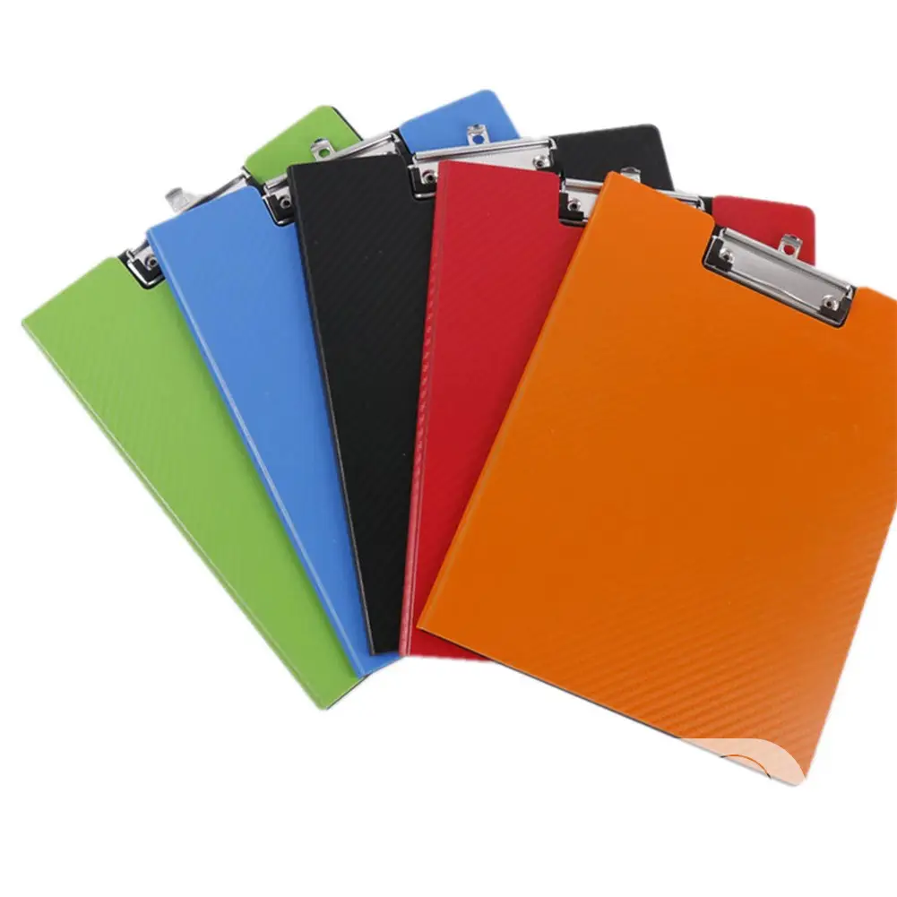 1 PCS A4 5 Color Clipboard Solid Fold Over Office Document