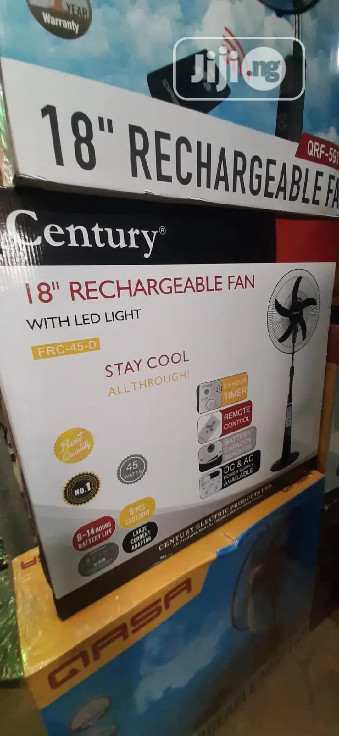 Century Rechargeable Standing Fan