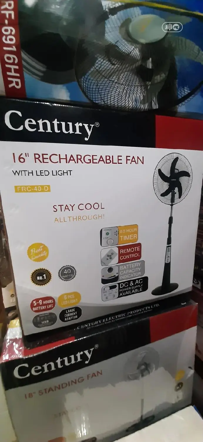 Century Rechargeable Standing Fan