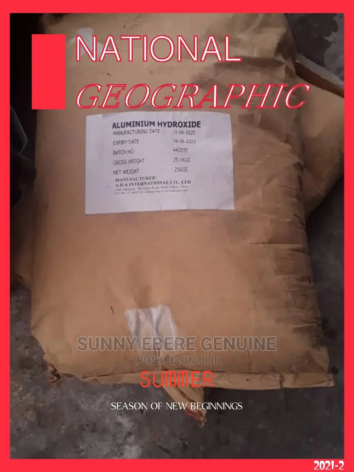 Authentic Aluminium Hydroxide, Aluminum Hydroxide 25kg