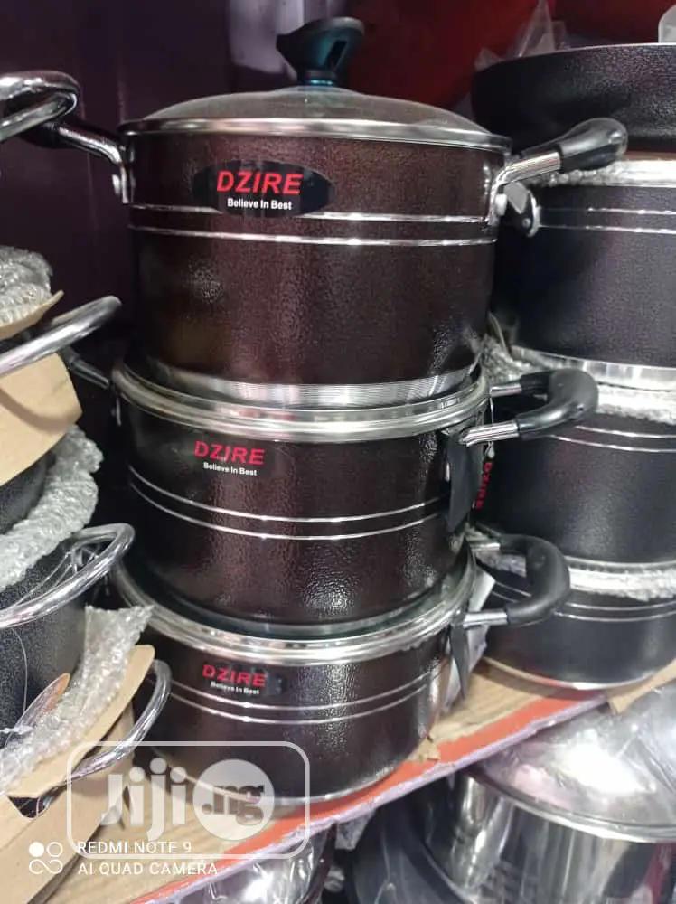 3 Sets of Non Stick Cooking Pots