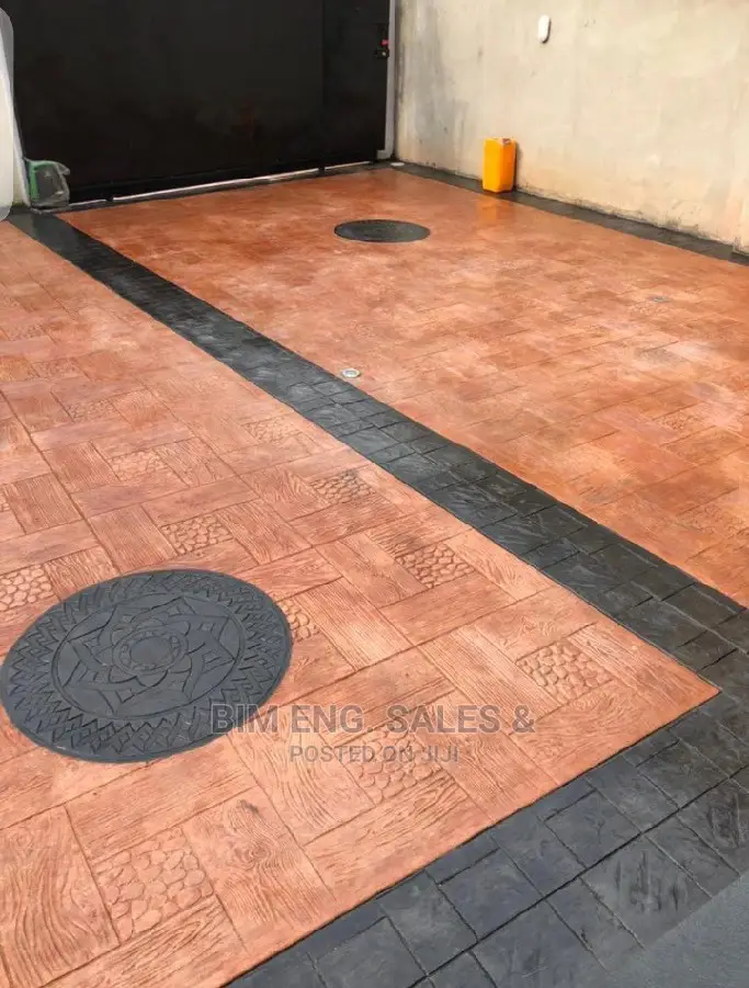 Concrete Stamped Floor Materials Color Hardener Polish