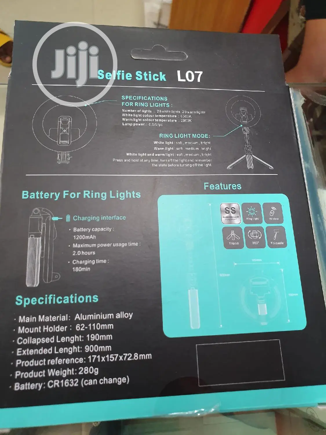 Selfie Stick Ring Light Tripod Phone Holder