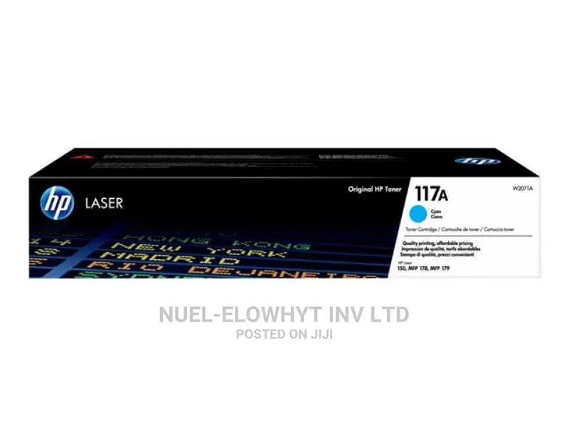 HP 117A Cyan Original Laser Toner Cartridge (W2071a)