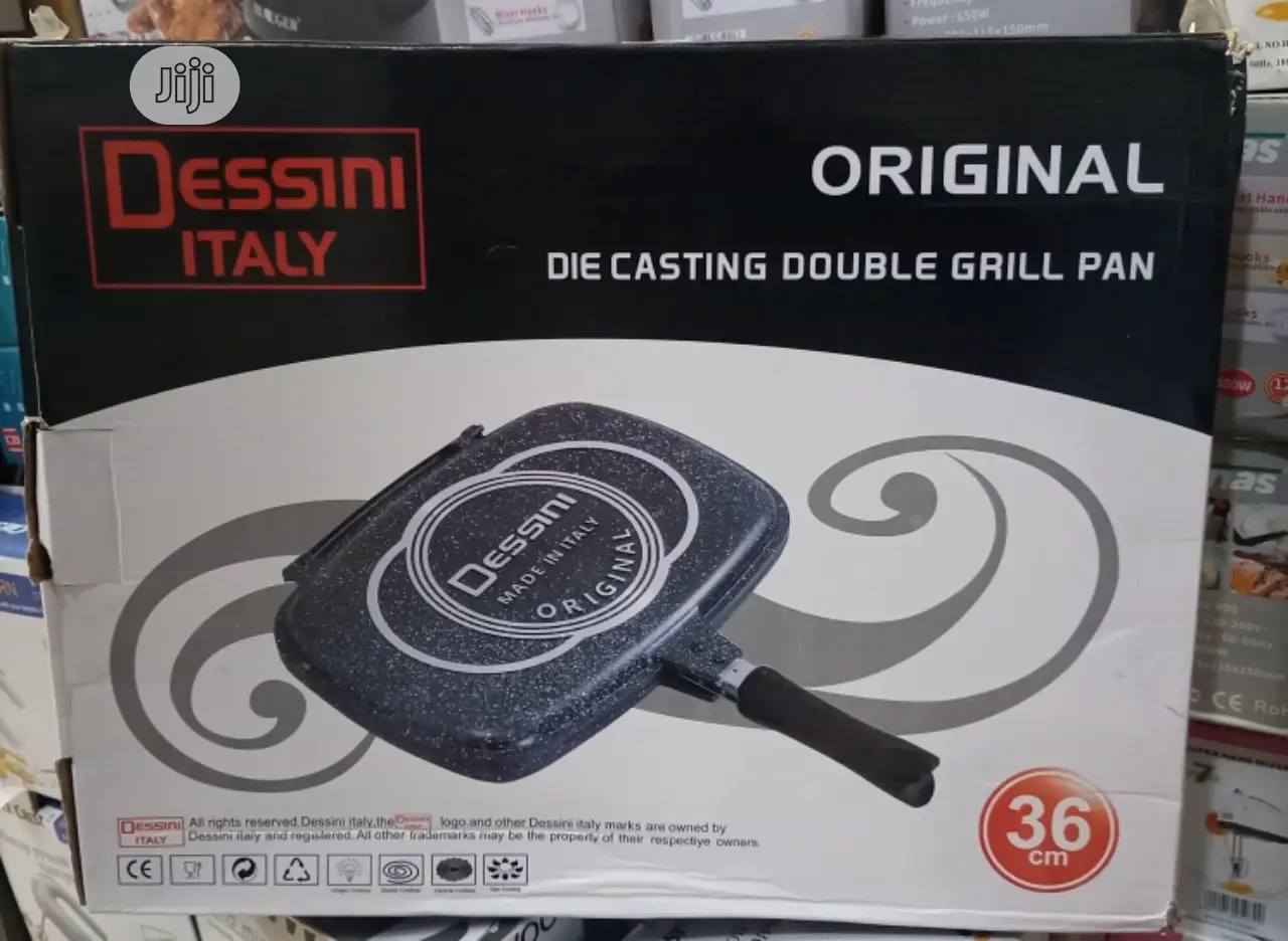 Dessini Italy Double Non-Stick Sided Pressuregrill Pan 36cm