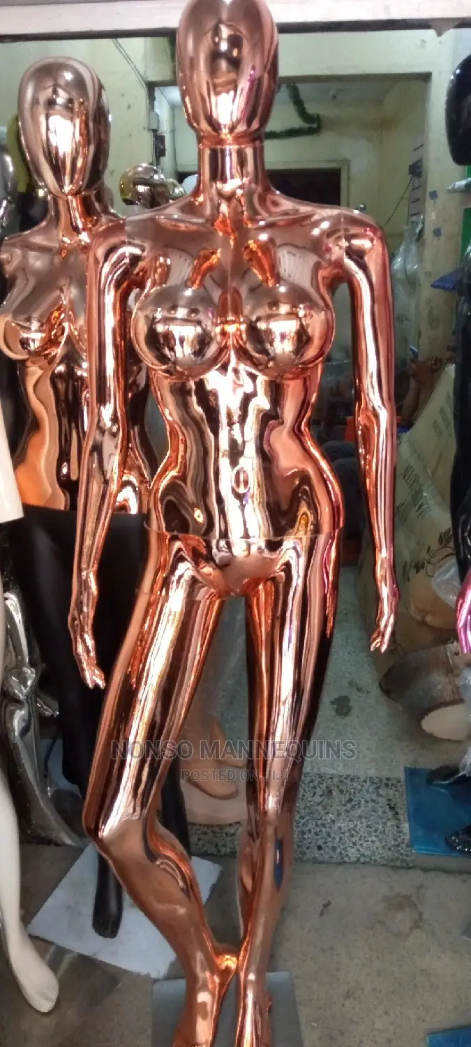 Big Breast Rose Gold Female Faceless Mannequins