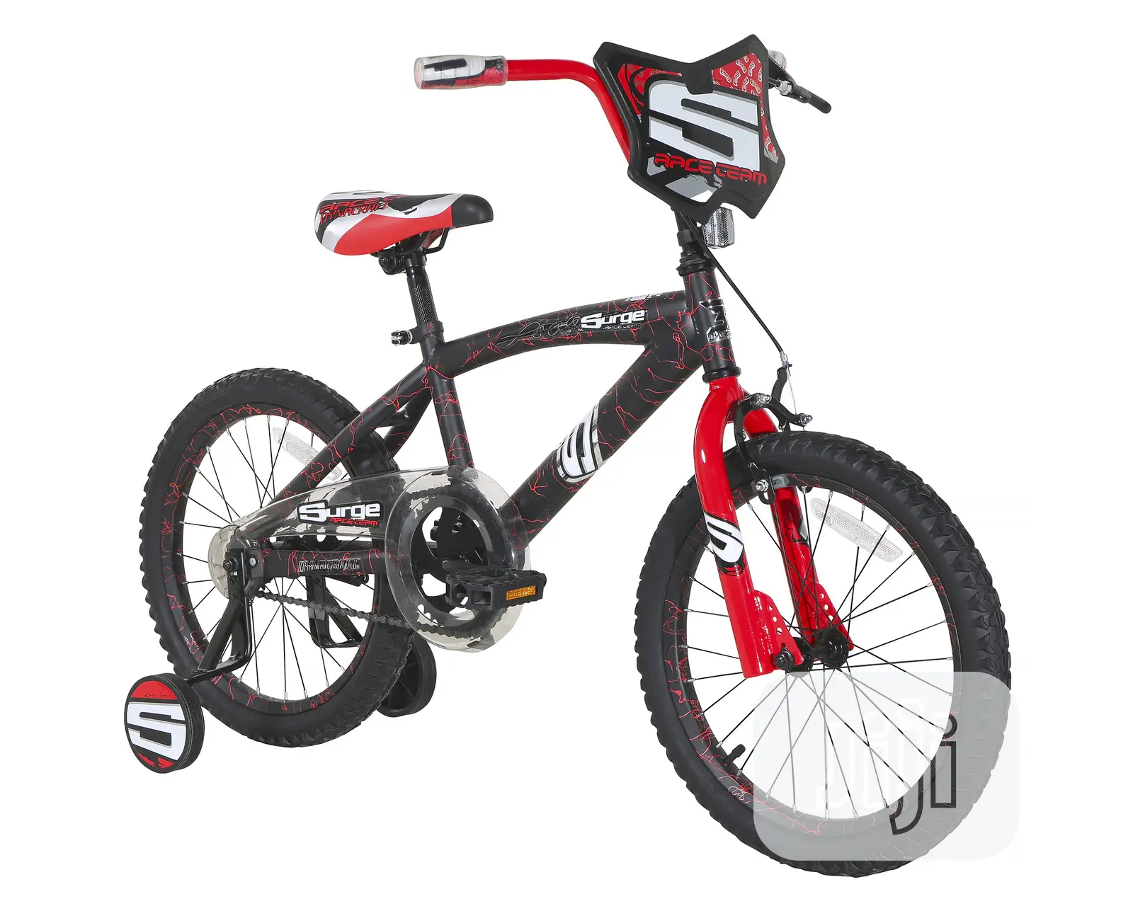 Dynacraft 18" Boys' Surge BMX Bike, Black/Red