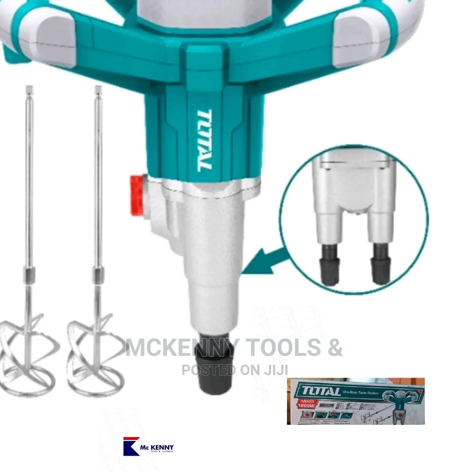 Total Heavy Duty Industrial Electic Hand Mixer Paint Double