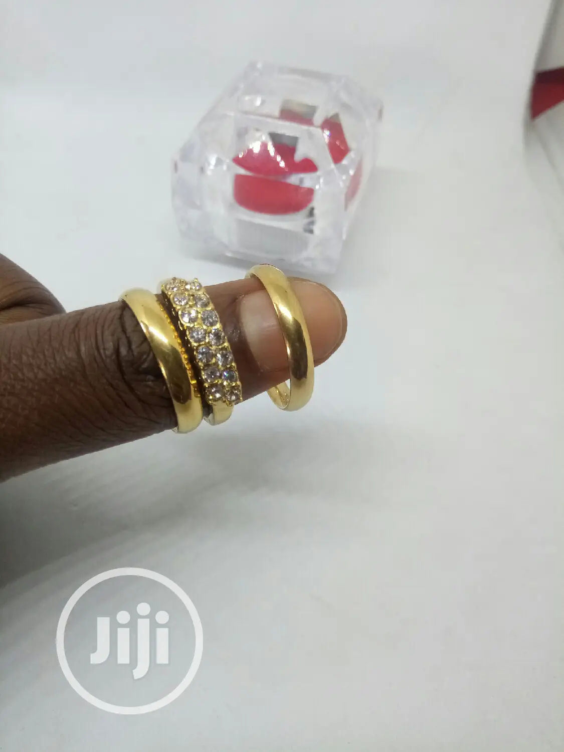 Rose Indiana Set of Wedding Ring 0010 - Gold