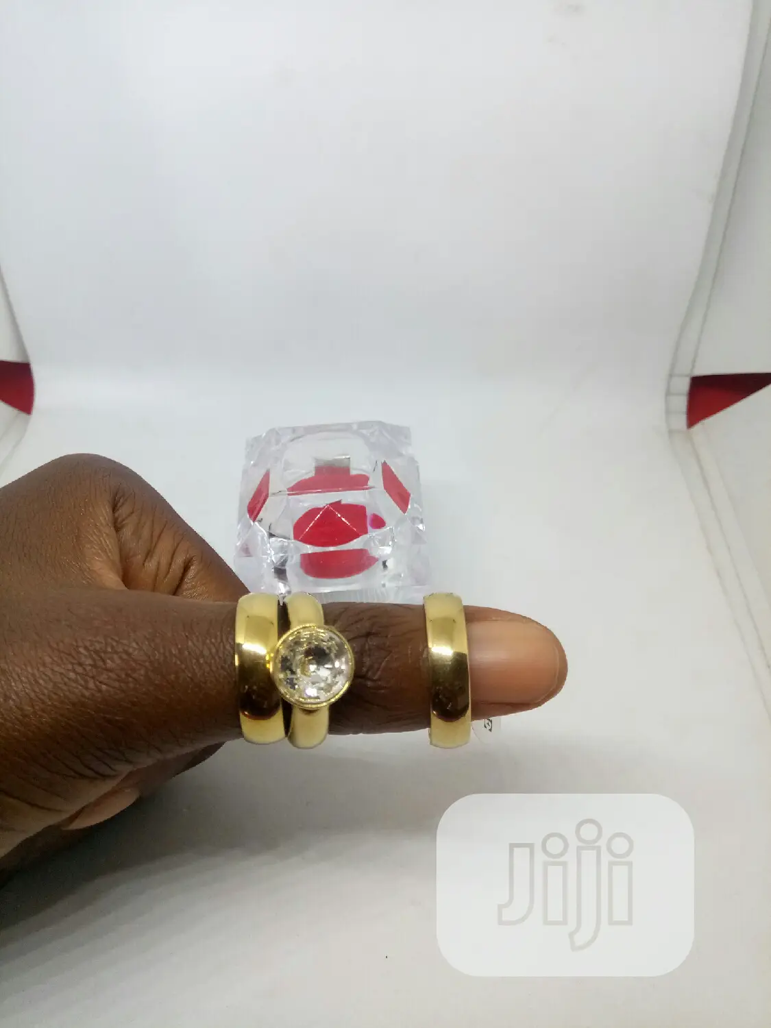 Rose Indiana Couples Set of Wedding Ring 0012 - Gold