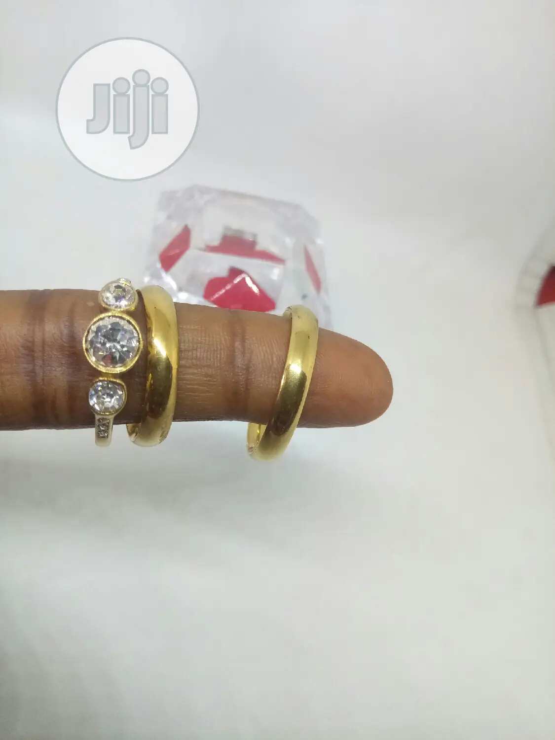 Rose Indiana Couples Set of Wedding Ring 0001- Gold