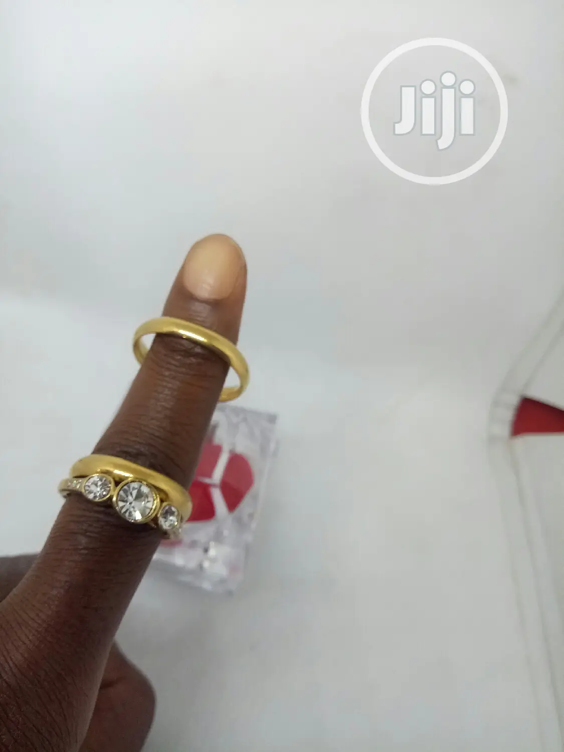 Rose Indiana Couples Set of Wedding Ring 0001- Gold