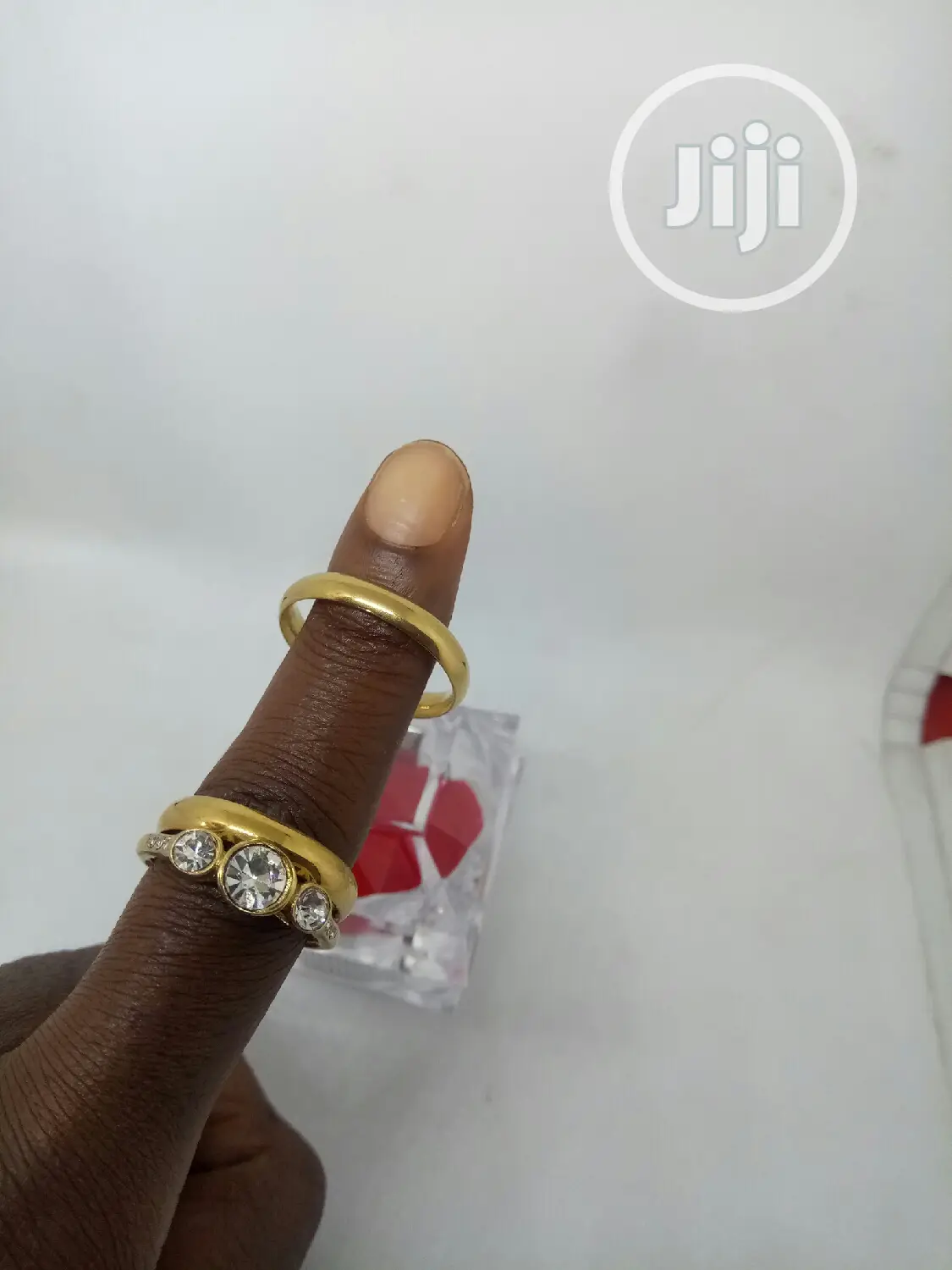 Rose Indiana Couples Set of Wedding Ring 0001- Gold