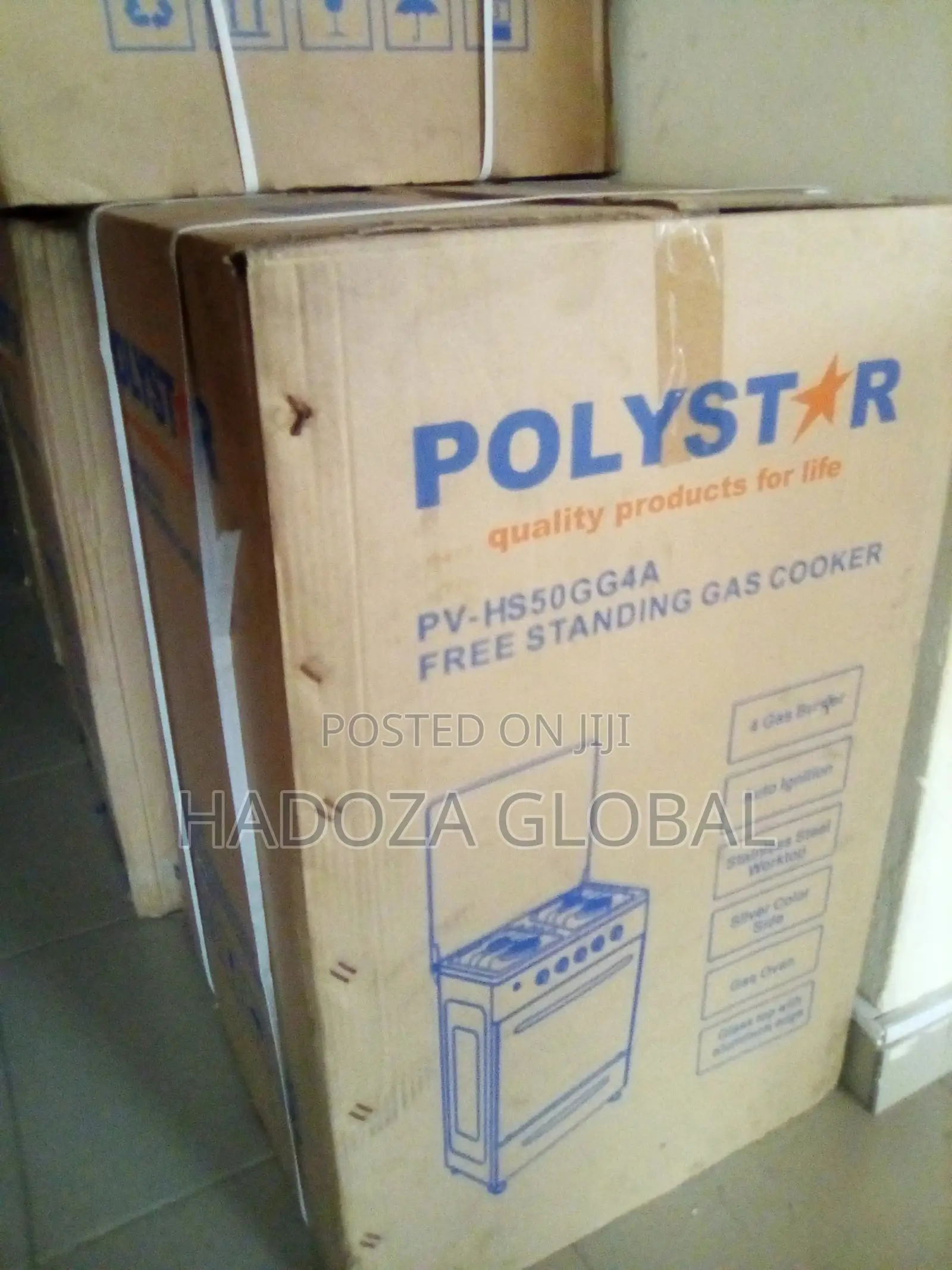 Polystar 4 Burner Gas Cooker - PV-HS50GG4A