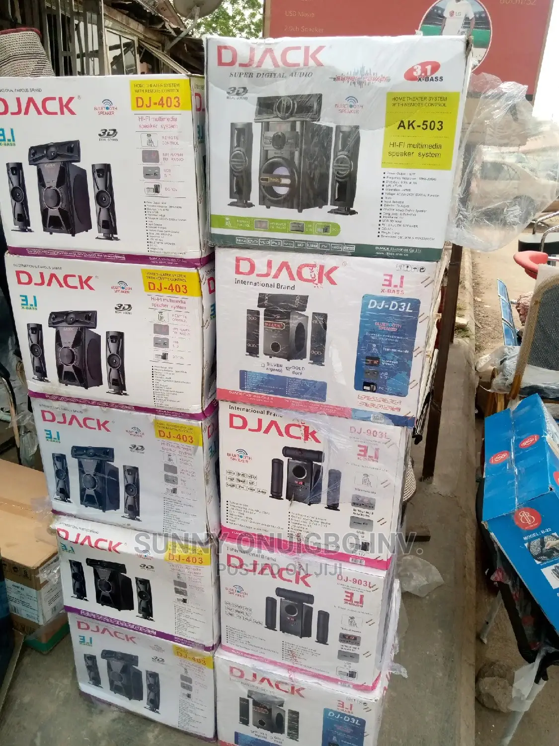 DJACK 3.1 Xbass 3D Sound System With Bluethoot.