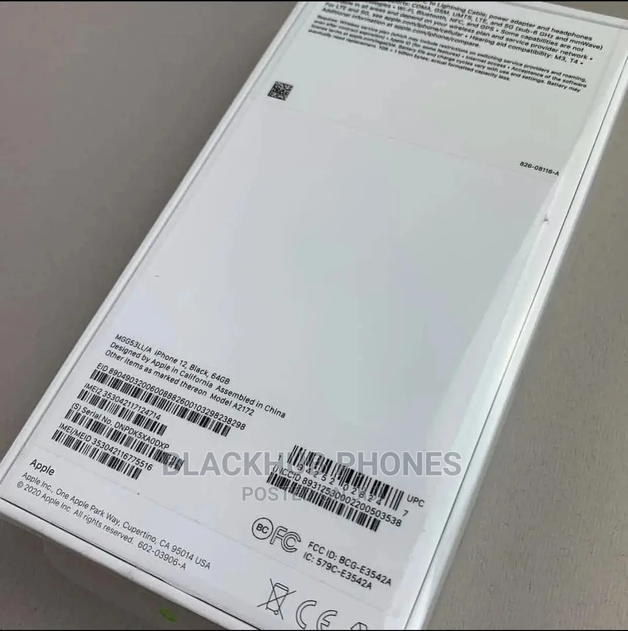New Apple iPhone 12 64 GB Blue