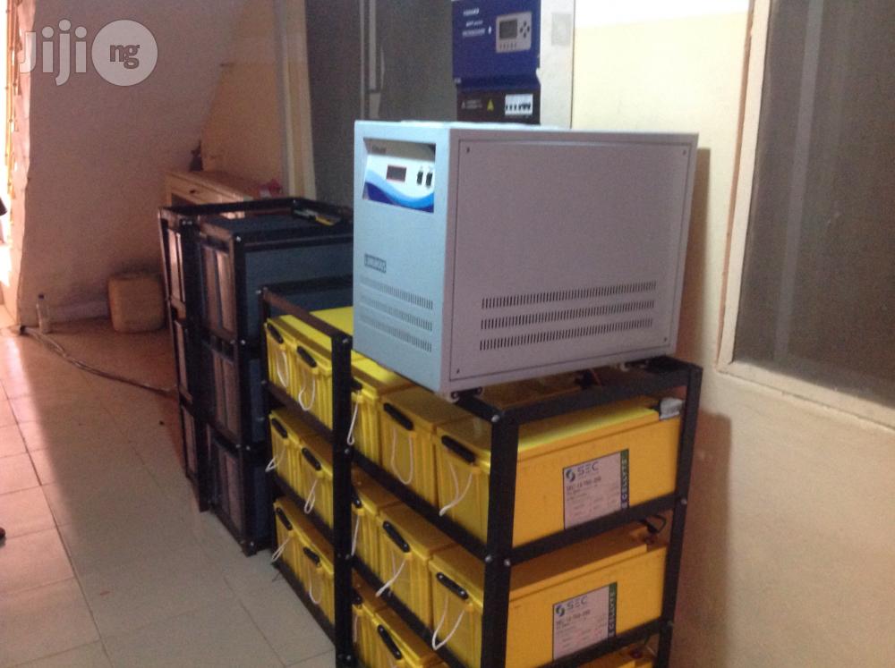 10kva Inverter With 30 Battery Bank And 8kw Solar Energy