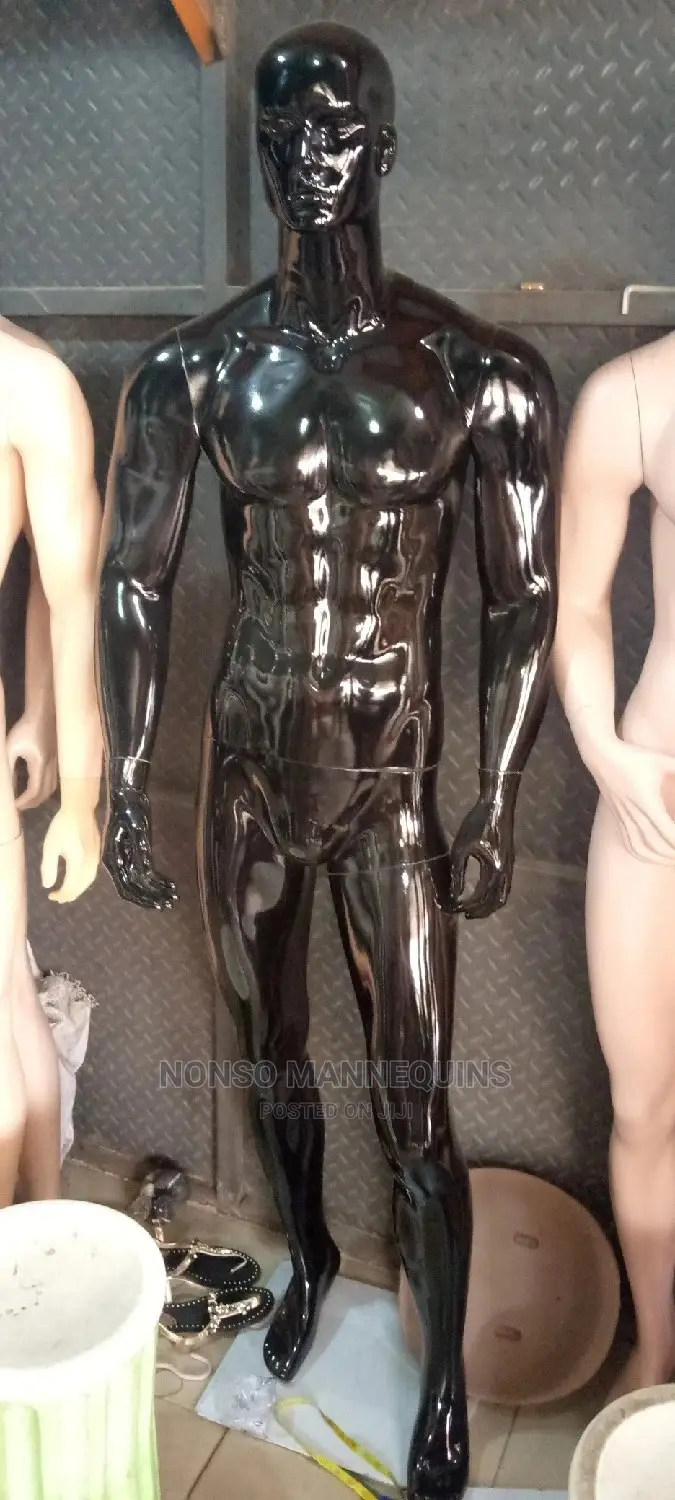 Male Black Huge Fibre Display Mannequins