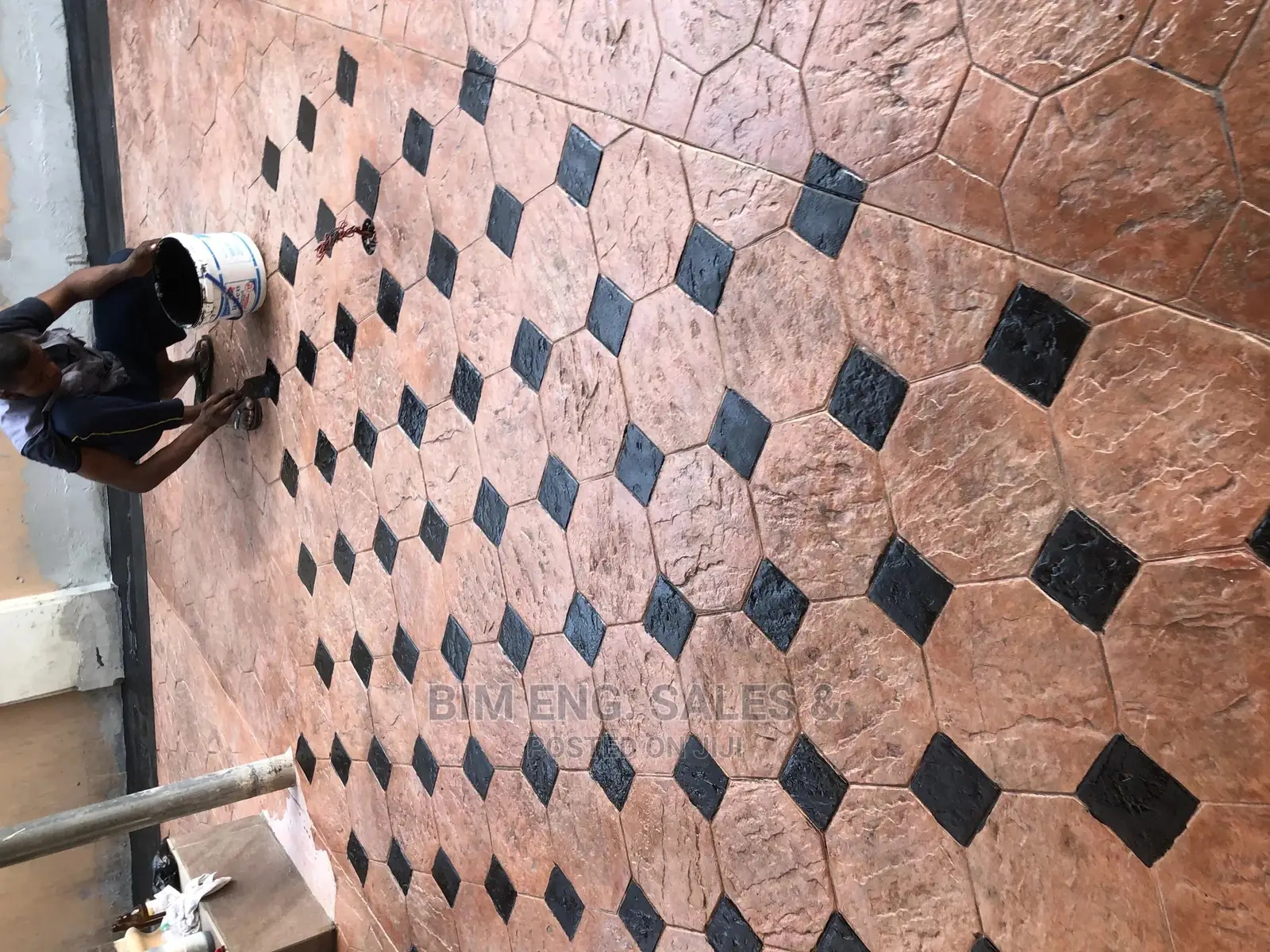 Concrete Stamped Floor Octagon Mold Design Box With Quality