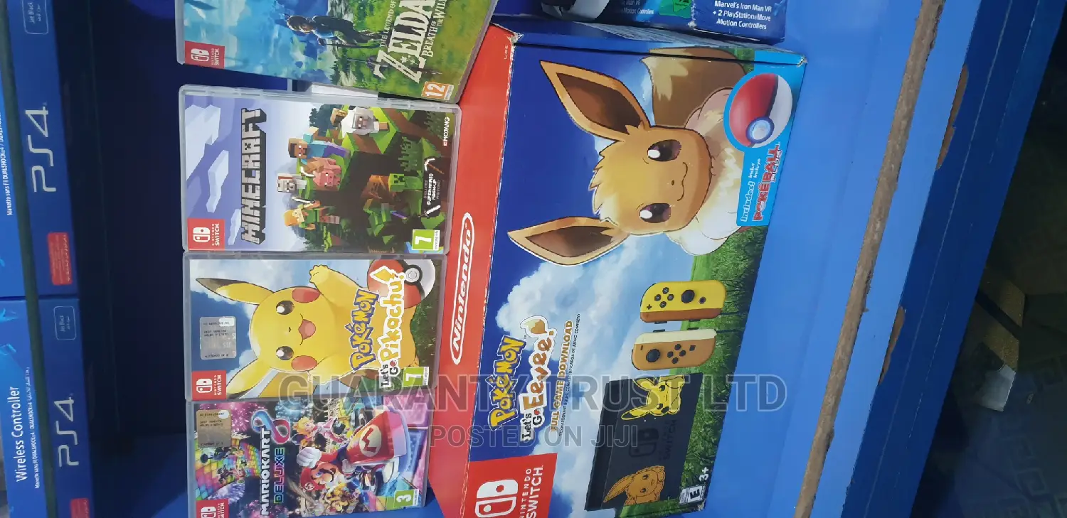 Nintendo Switch Latest/Customized + 4 Games