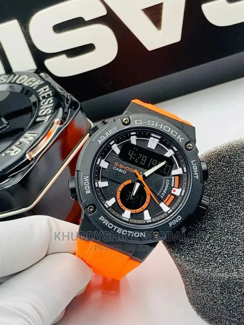 Casio G Shock Men's Analog/Digital Wold Resin Strap Watch