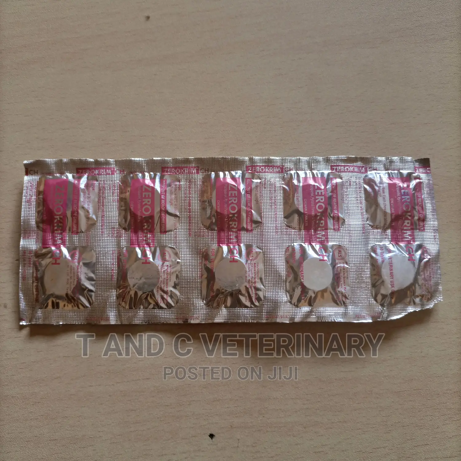 Zerokrim CH Pet Dog Dewormer 10tabs