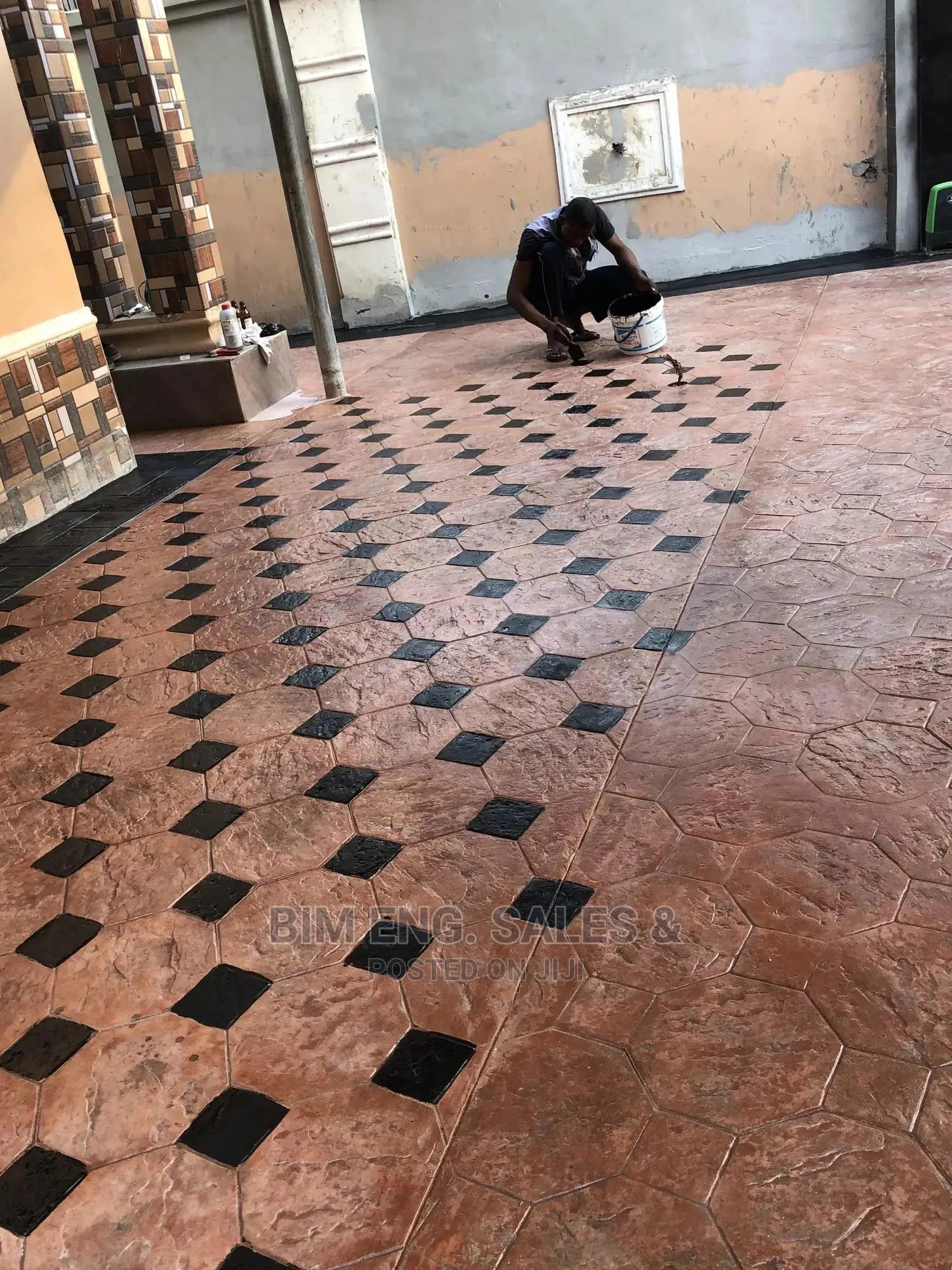 Concrete Floor Design Special Mold Design Color Hardner
