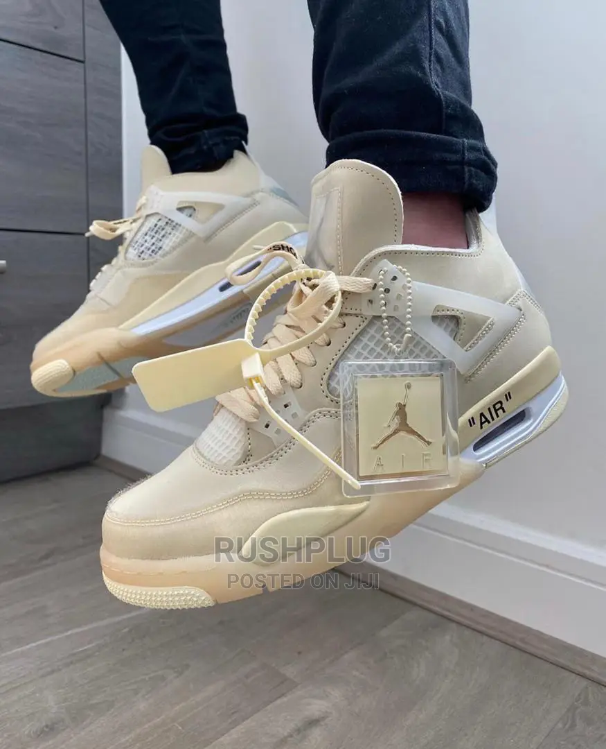 Air Jordan 4 Retro Sail” Sneakers