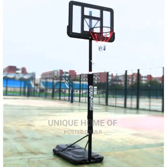 Movable Basketball Post With Roller Tires