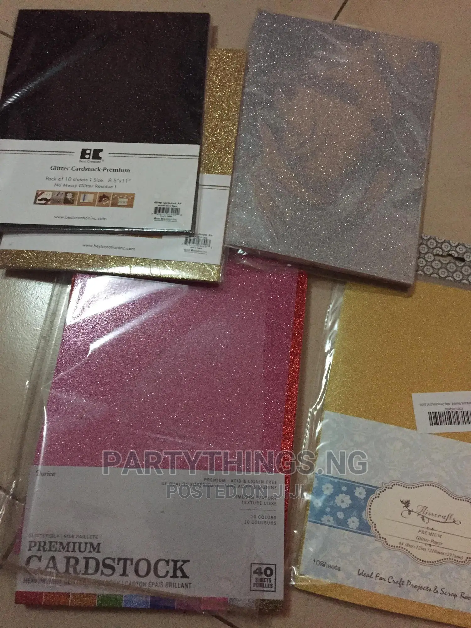 Cardstocks With Glitters